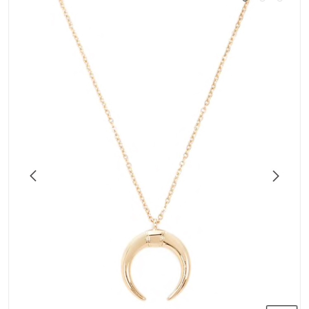 Gold Crescent moon necklace